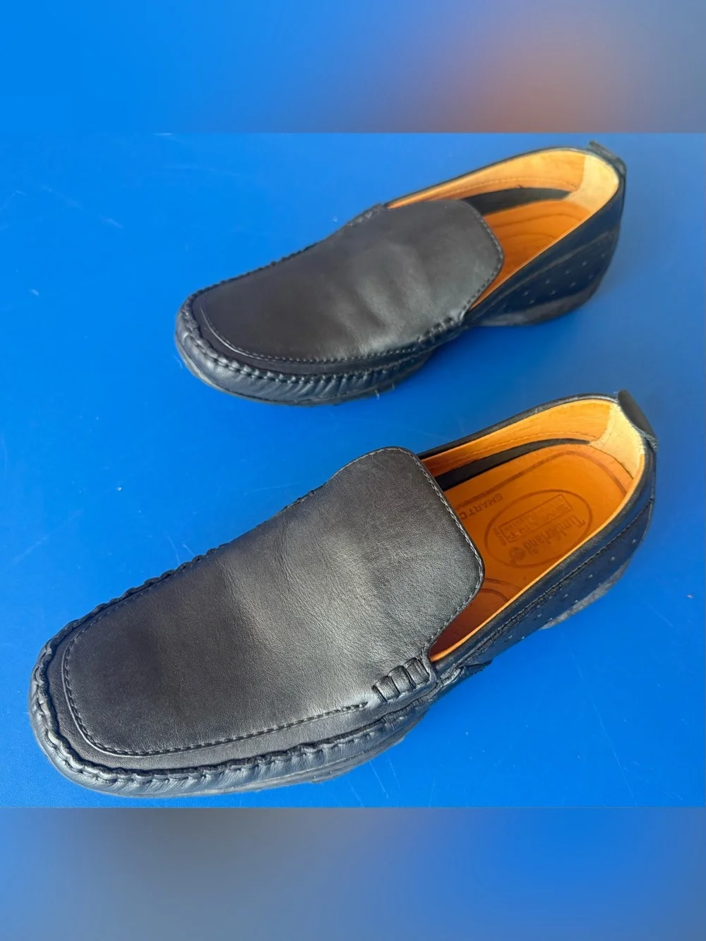 Timberland Smart Comfort Leather Driving Loafers Men’s 8.5M Black Never Worn